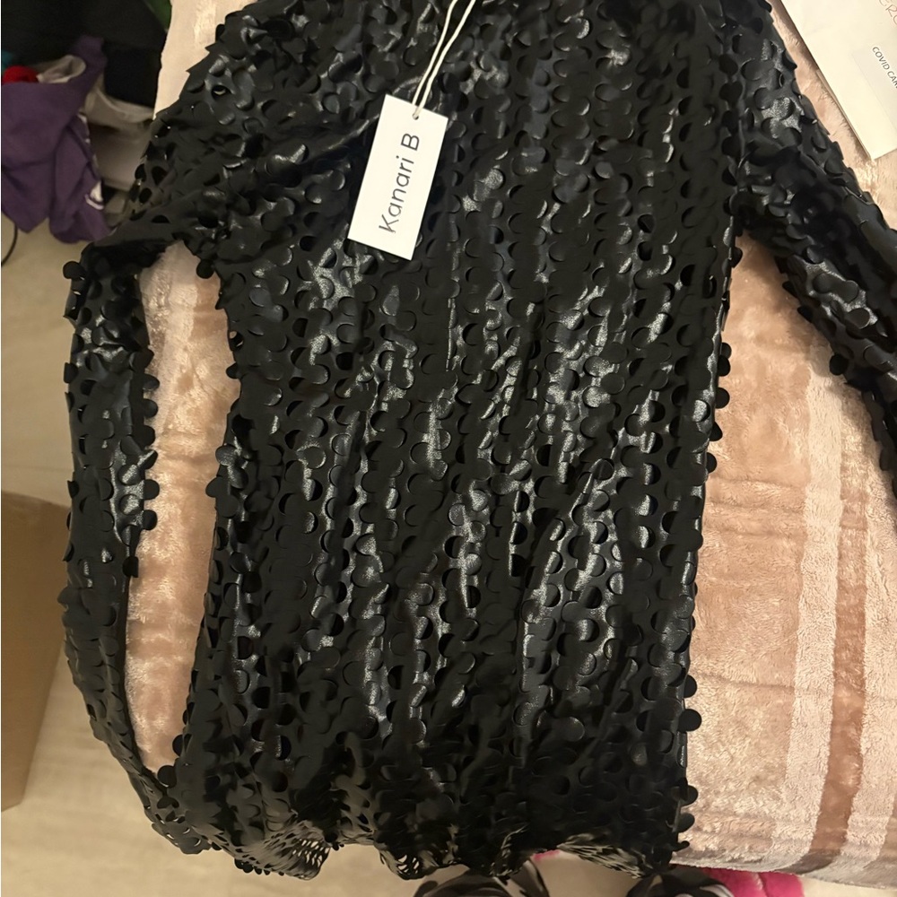 Kanari B Black Sequin Dress